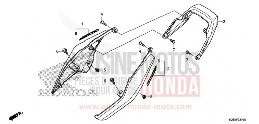 REAR COWL MSX125AJ de 2018